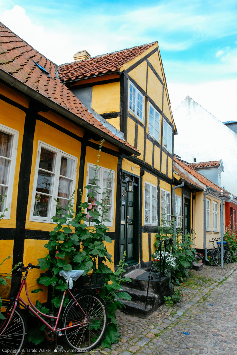 Stock photo of Old houses in Faaborg