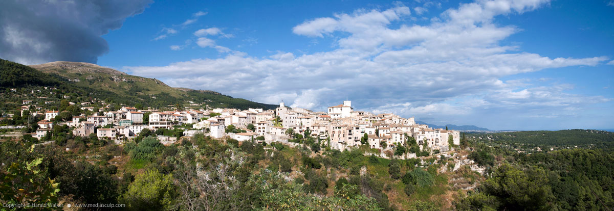Stock photo of Panoramic view of Tourrettes-sur-Loup