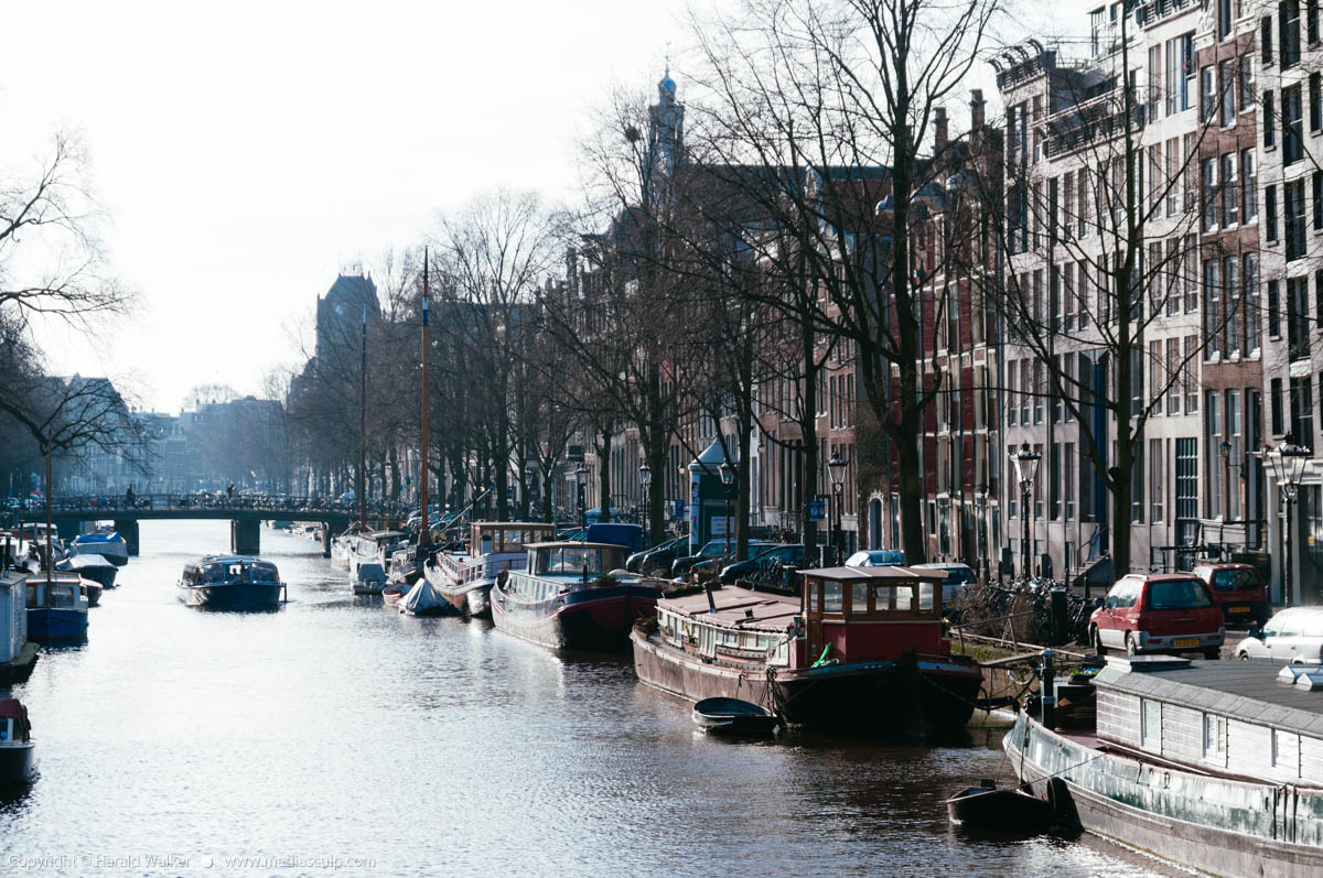 Stock photo of Canal in the Jordaan district