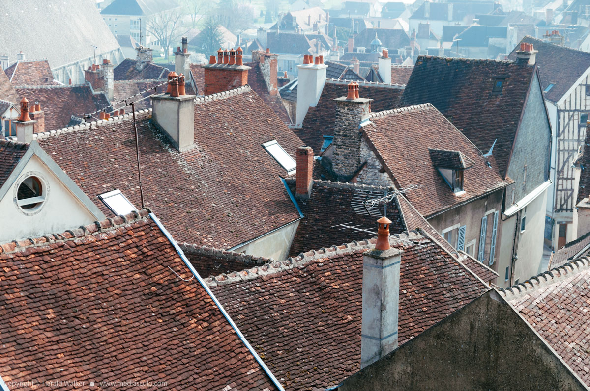 Stock photo of Above the roofs of Tonnerre