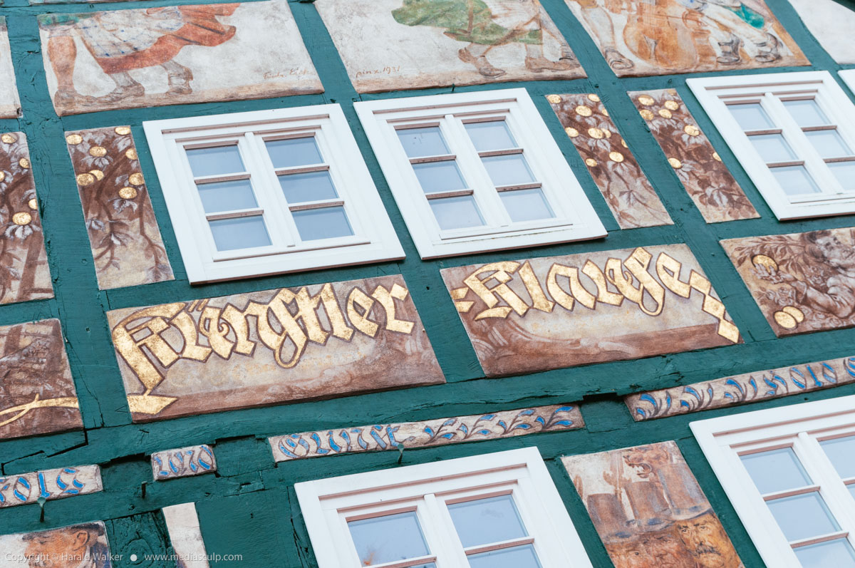Stock photo of Decorated facade in Schwalenberg