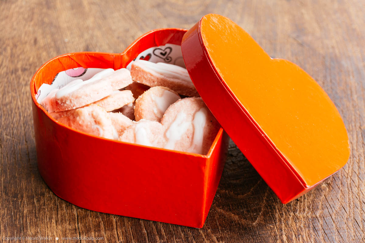 Stock photo of Cookies in a box