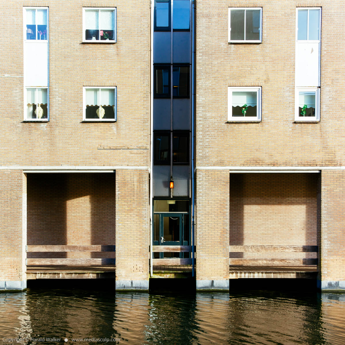 Stock photo of Dutch apartment building