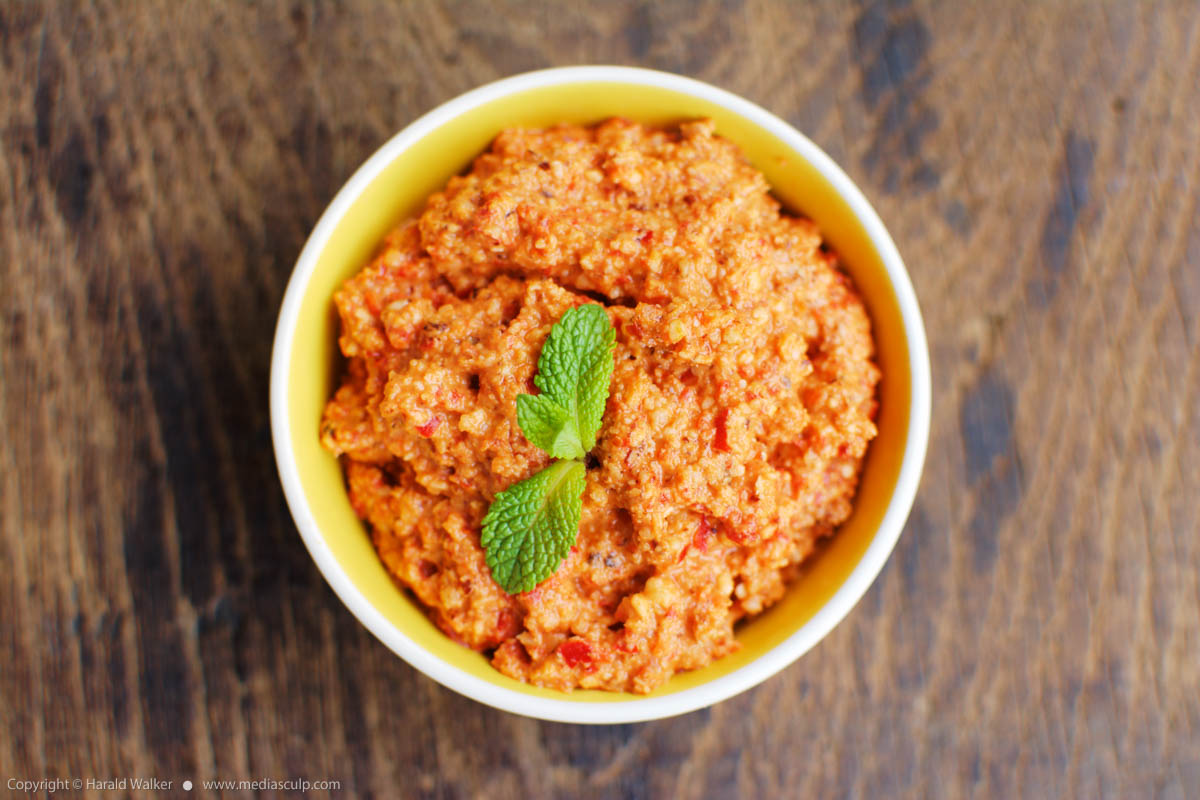 Stock photo of Red Bell Pepper Spread