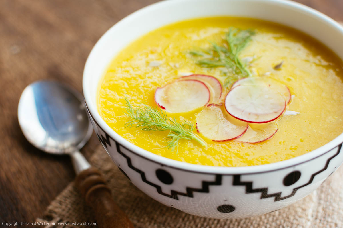 Stock photo of Fennel and Yellow Beet Soup