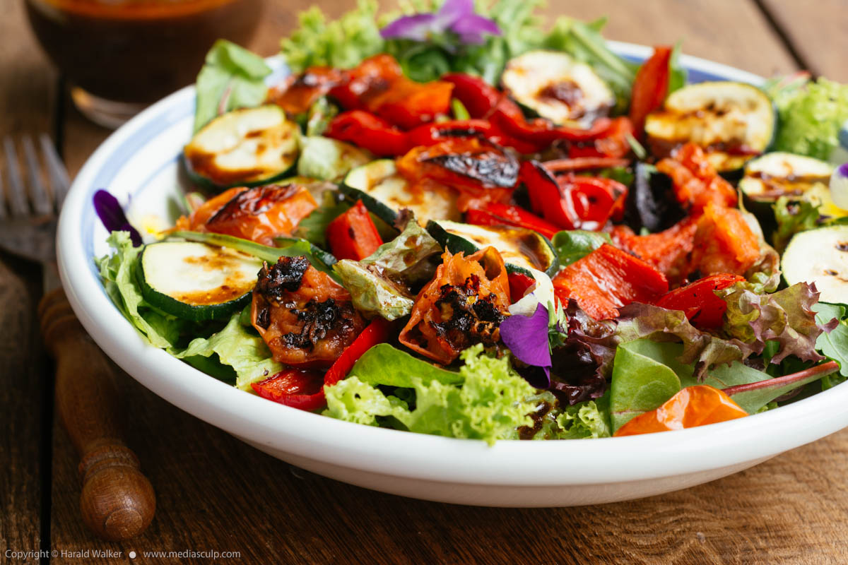 Stock photo of Roasted vegetables salad