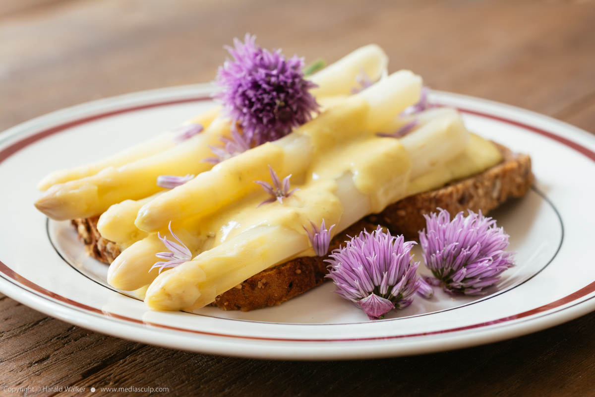 Stock photo of Asparagus on Toast