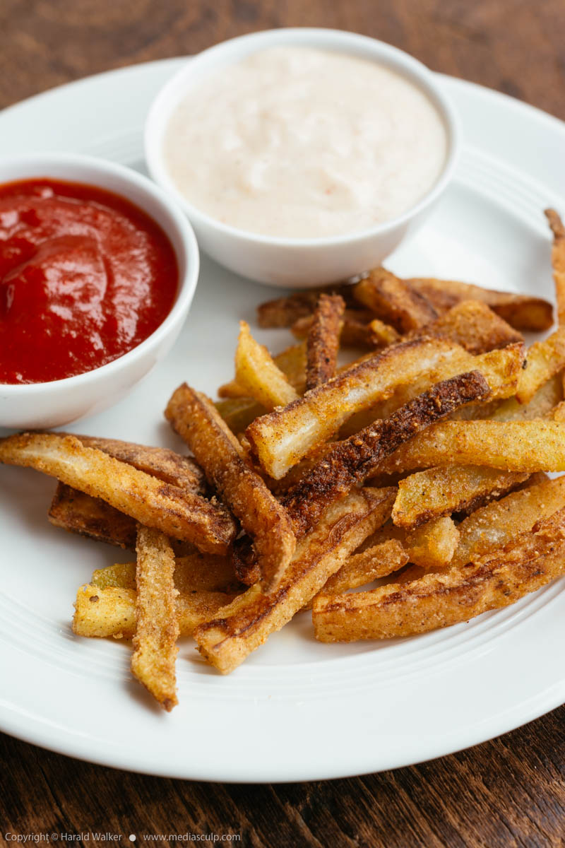 Stock photo of Kohlrabi fries