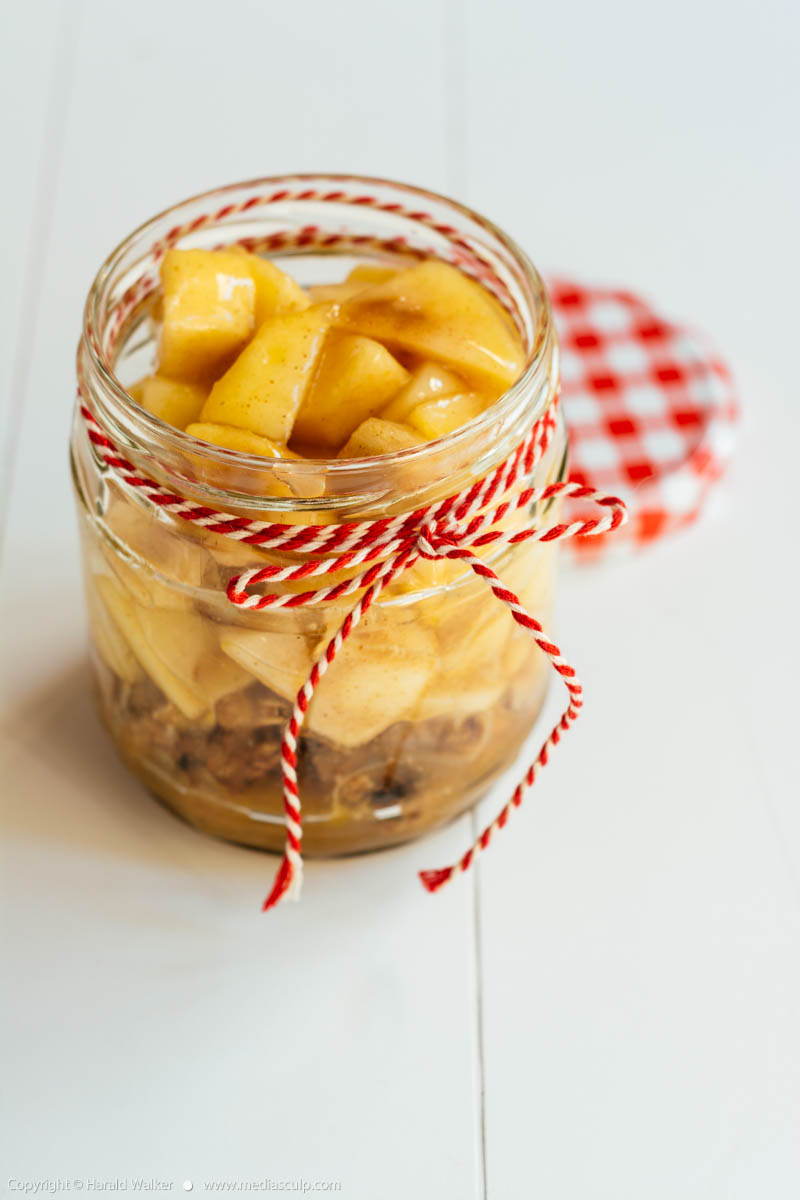 Stock photo of Apple Crunch in a Jar
