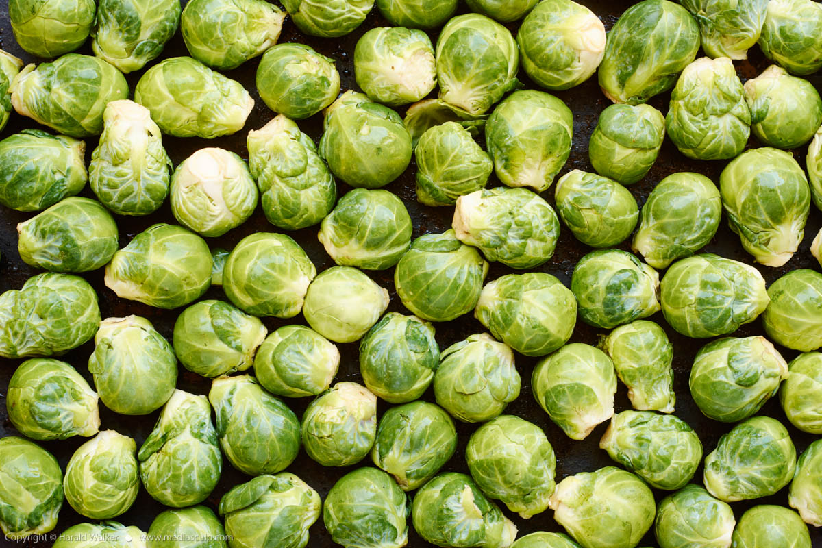 Stock photo of Fresh Brussels sprouts