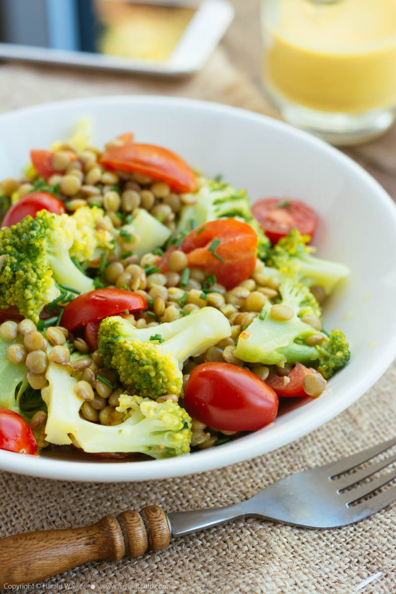 Stock photo of Broccoli Lentil Salad