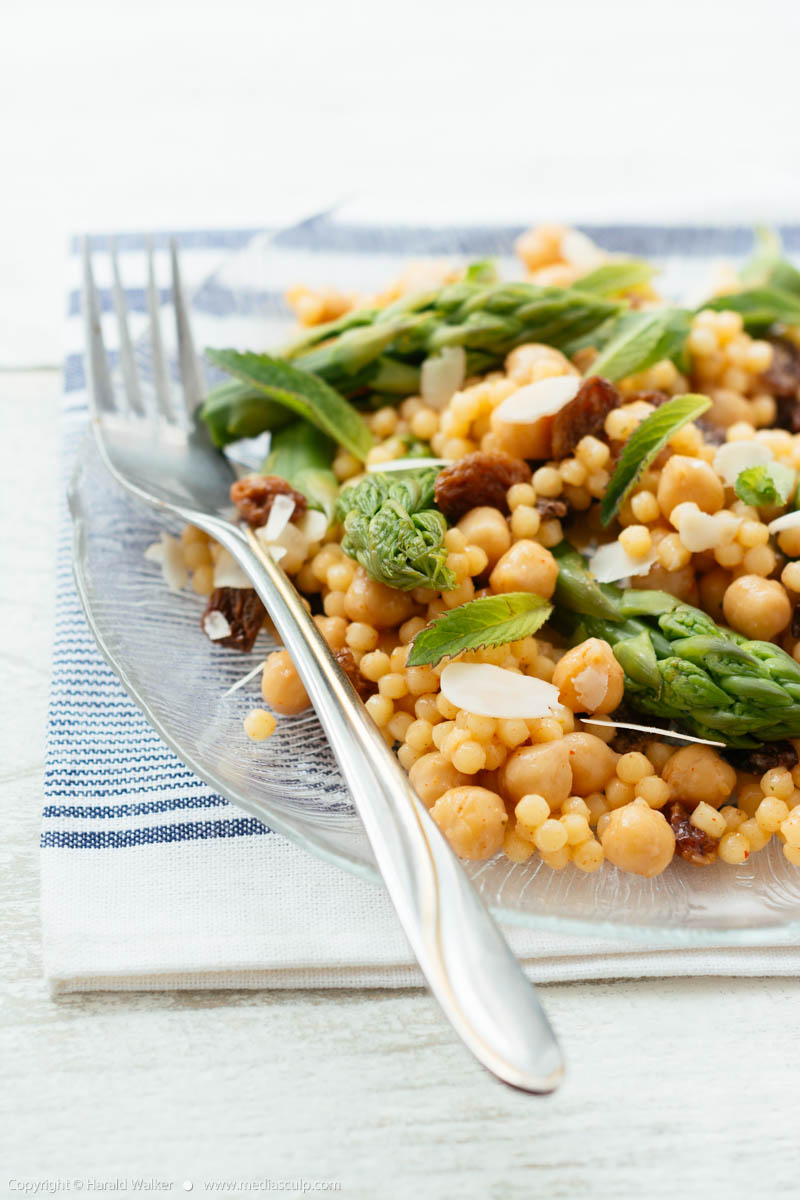 Stock photo of Asparagus Pearl Couscous Salad