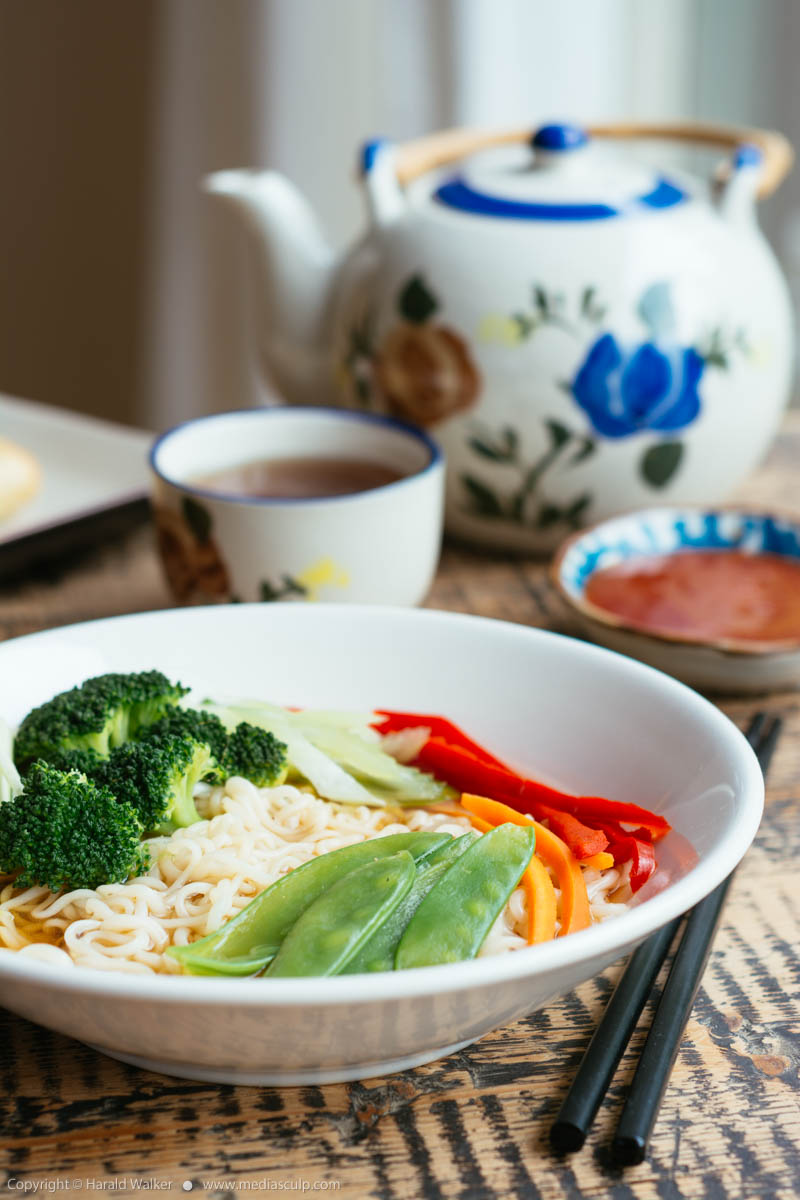 Stock photo of Asian Noodle Bowl with Vegetables