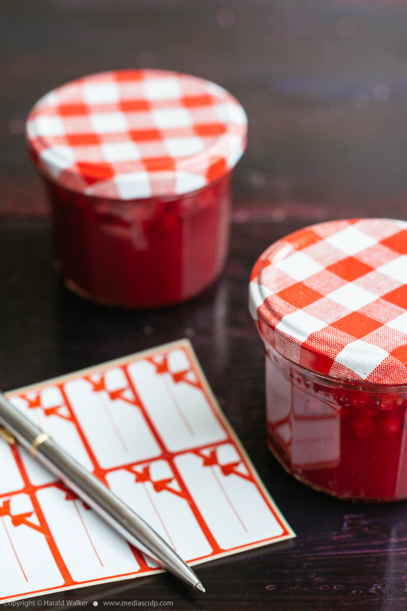 Stock photo of Red Currant fruit jam