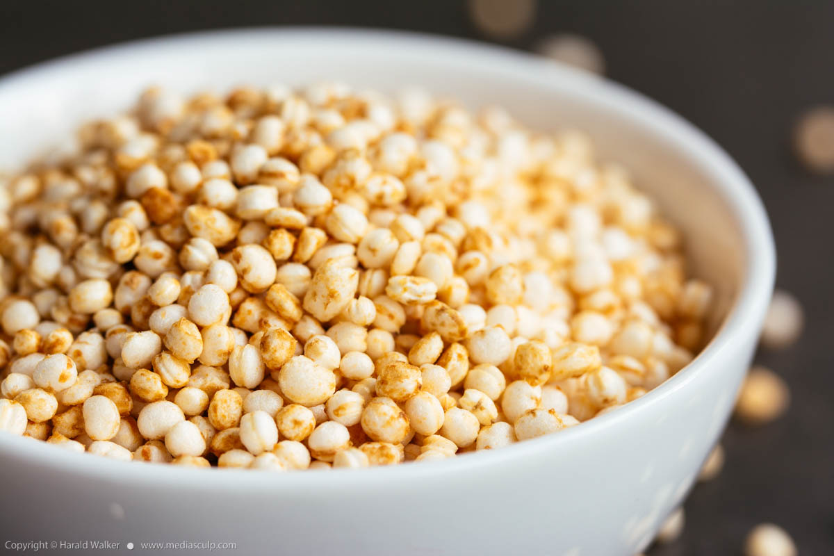 Stock photo of Puffed quinoa