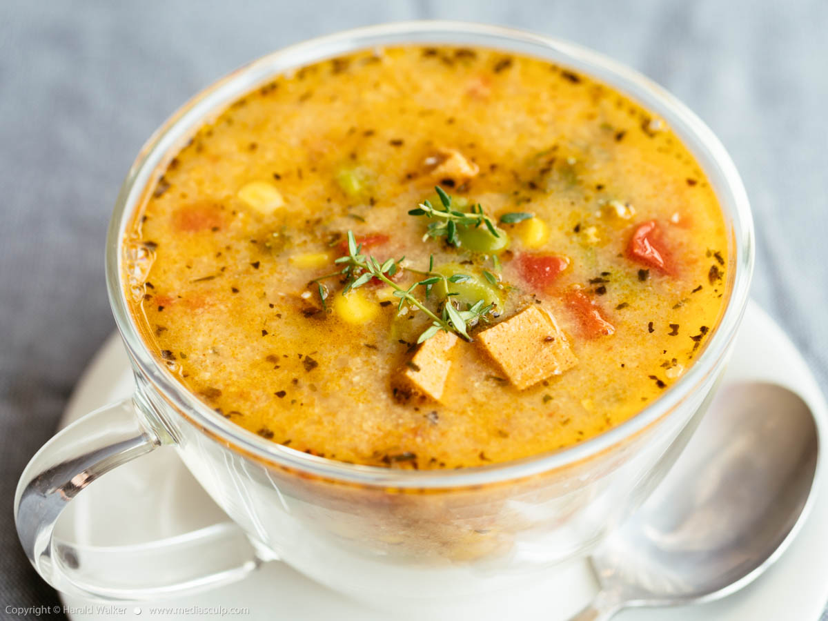 Stock photo of Succotash Soup
