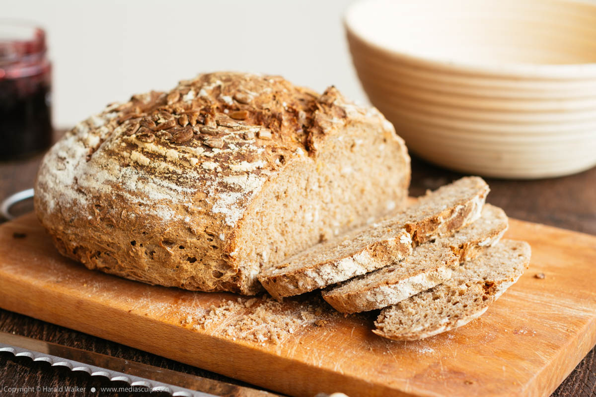 Stock photo of Homemade artesan sourdough bread