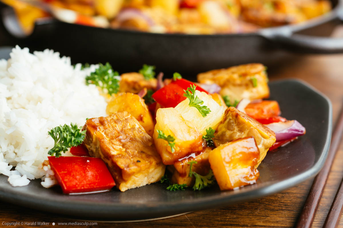 Stock photo of Sweet Sour Tempeh