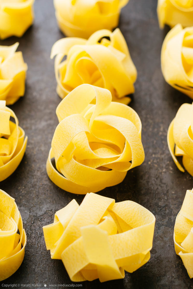 Stock photo of Pappardelle pasta