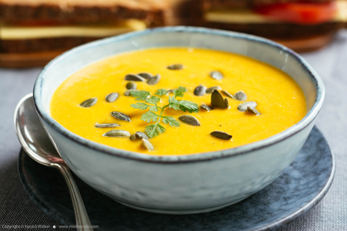 Stock photo of Carrot, Bell Pepper Soup