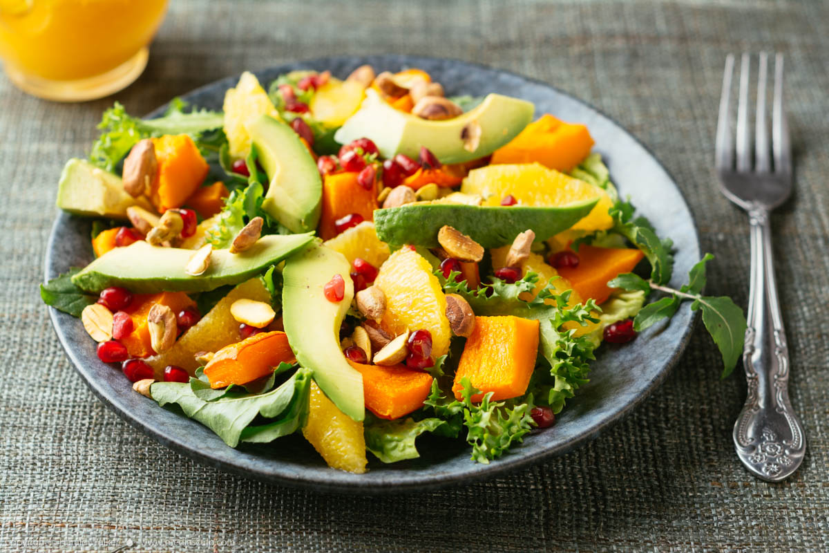 Stock photo of Winter Squash Salad with Oranges