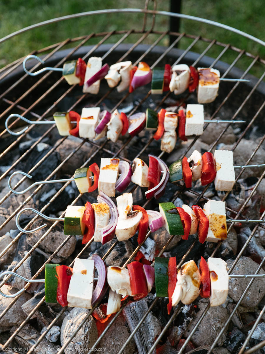 Stock photo of Vegan grilling