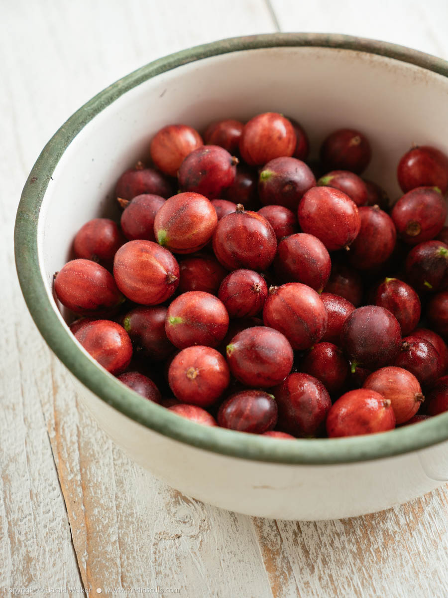 Stock photo of Red Gooseberries