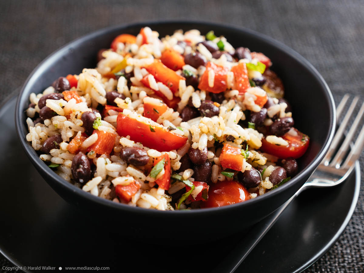 Stock photo of Rice and Black Bean Salad