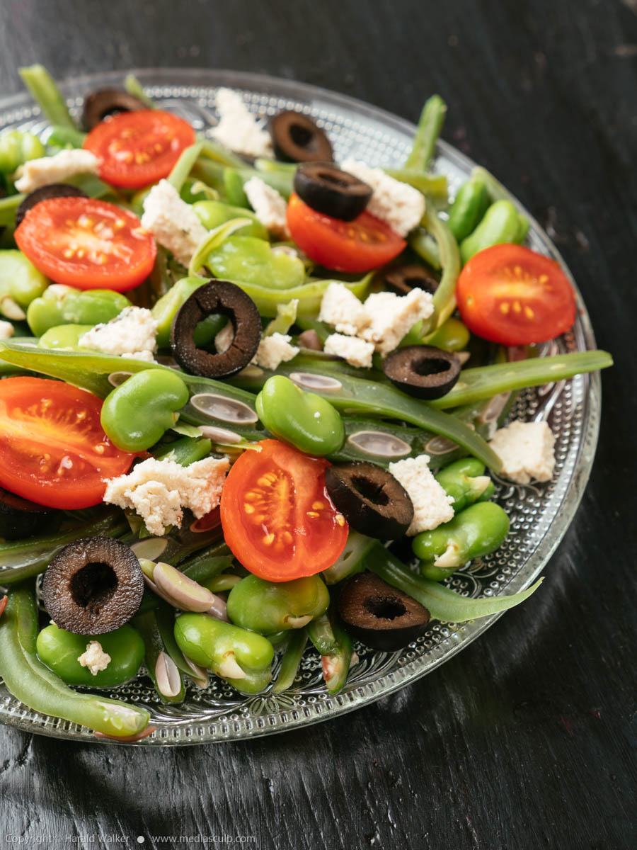 Stock photo of Green Bean and Fava Salad