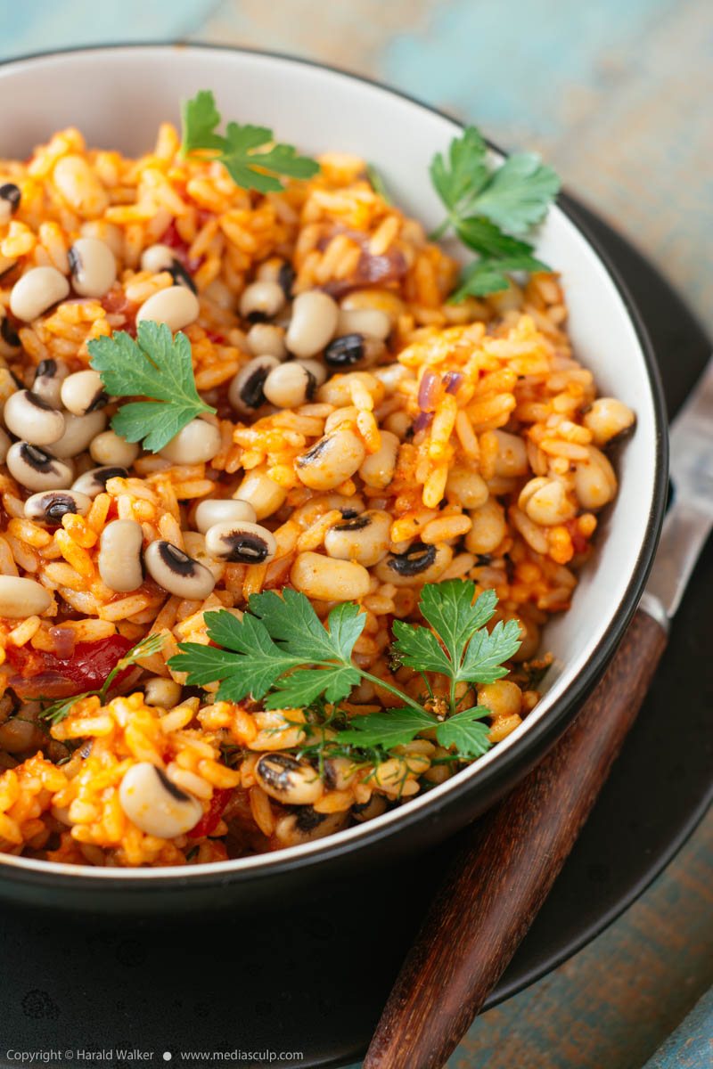 Stock photo of Mexican Rice with Black-eyed Peas