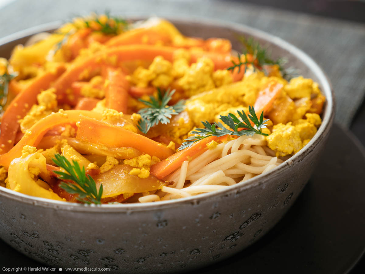 Stock photo of Vietnamese Kohlrabi Carrot Stir-fry