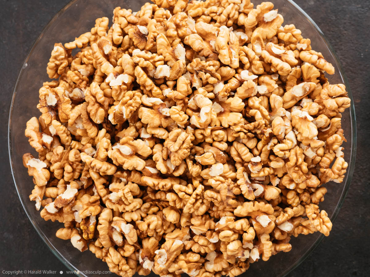 Stock photo of Shelled walnuts