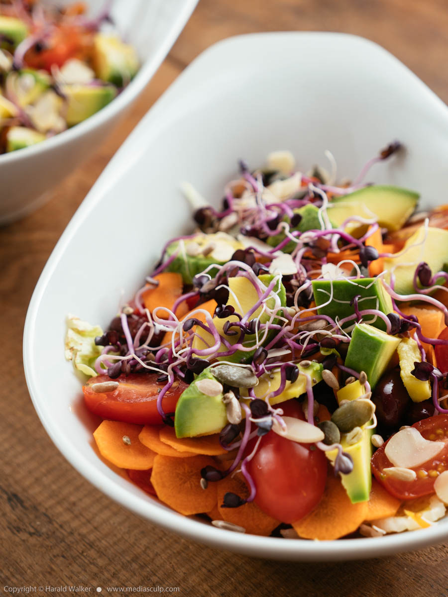 Stock photo of Mixed Salad with Sprouts and Seeds