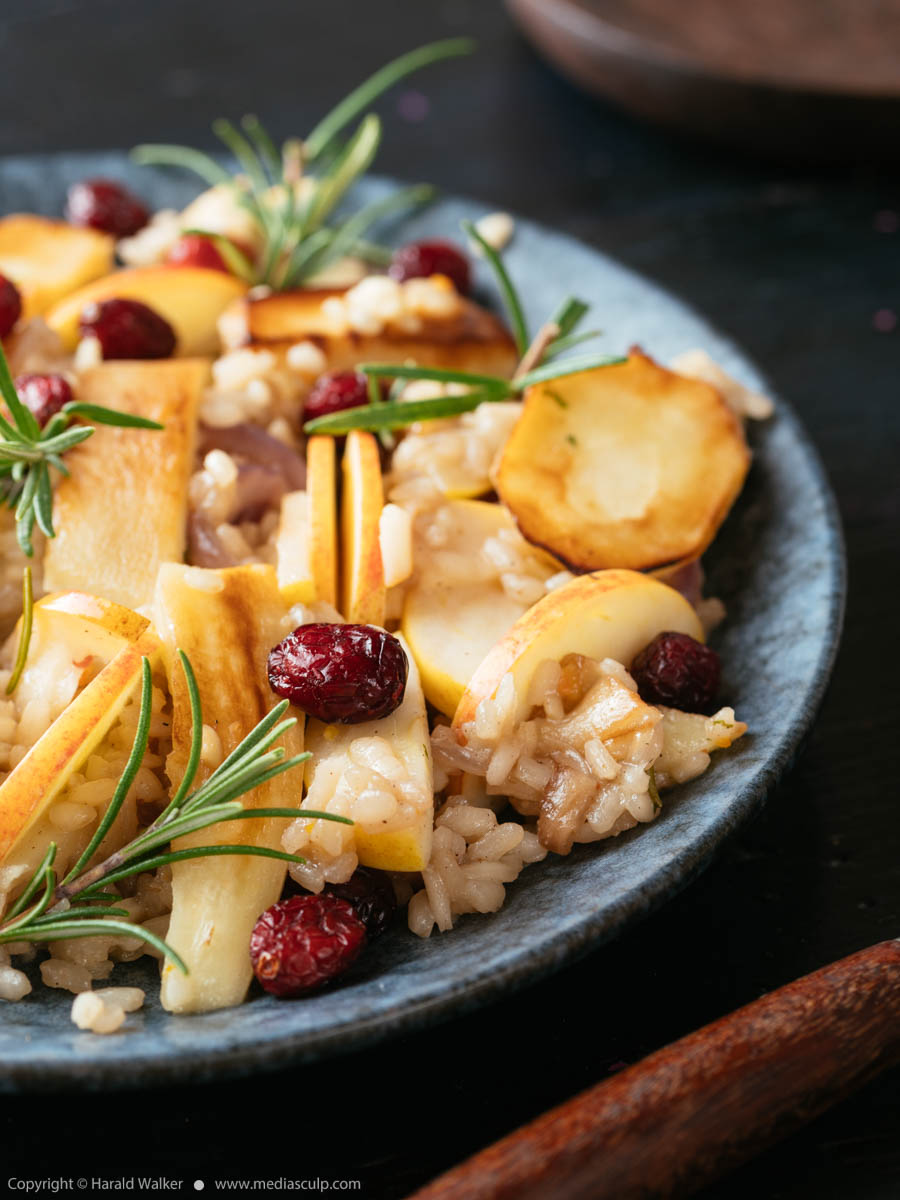 Stock photo of Parsnip, Apple Risotto