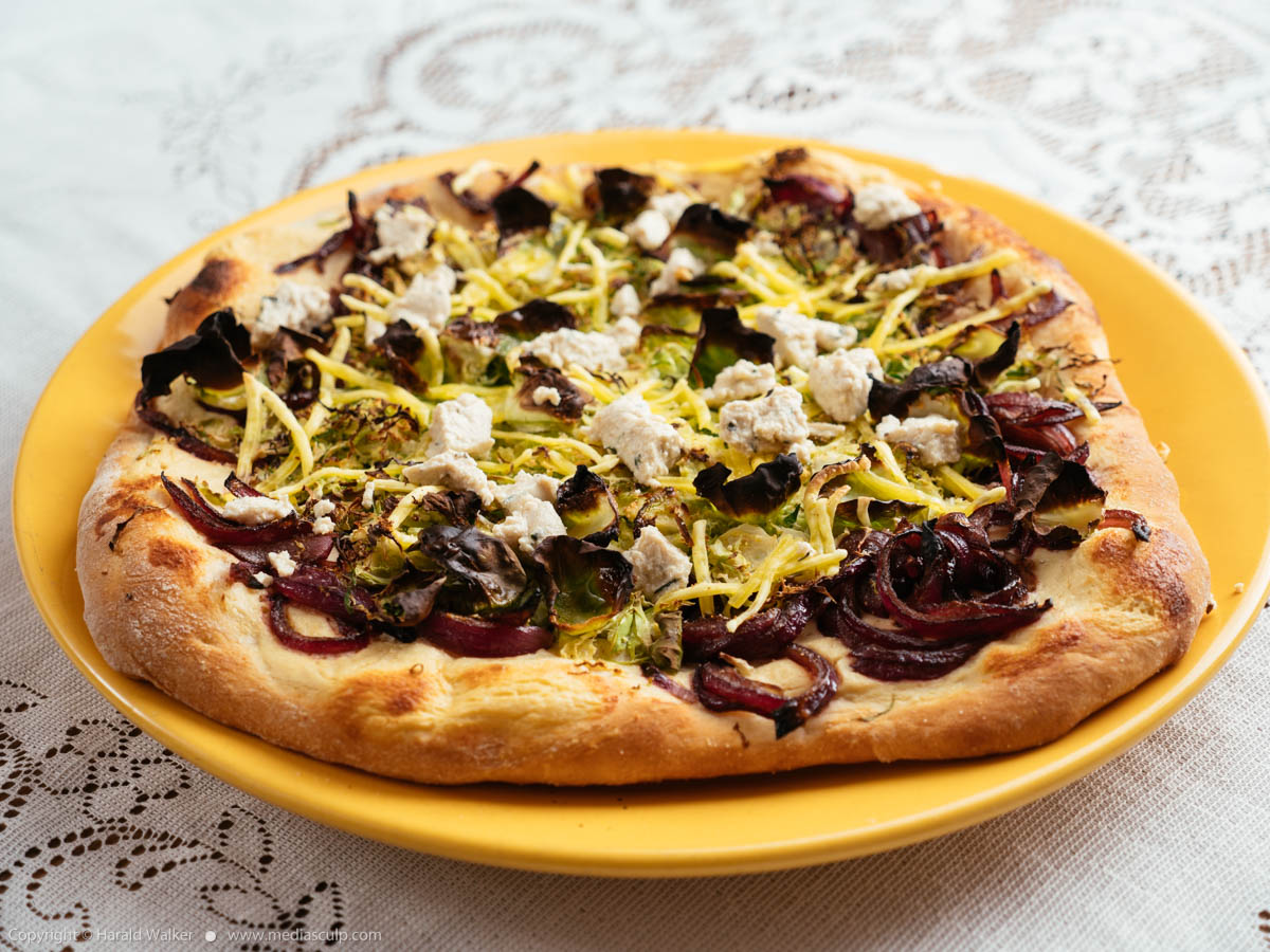 Stock photo of Brussels Sprouts Pizza