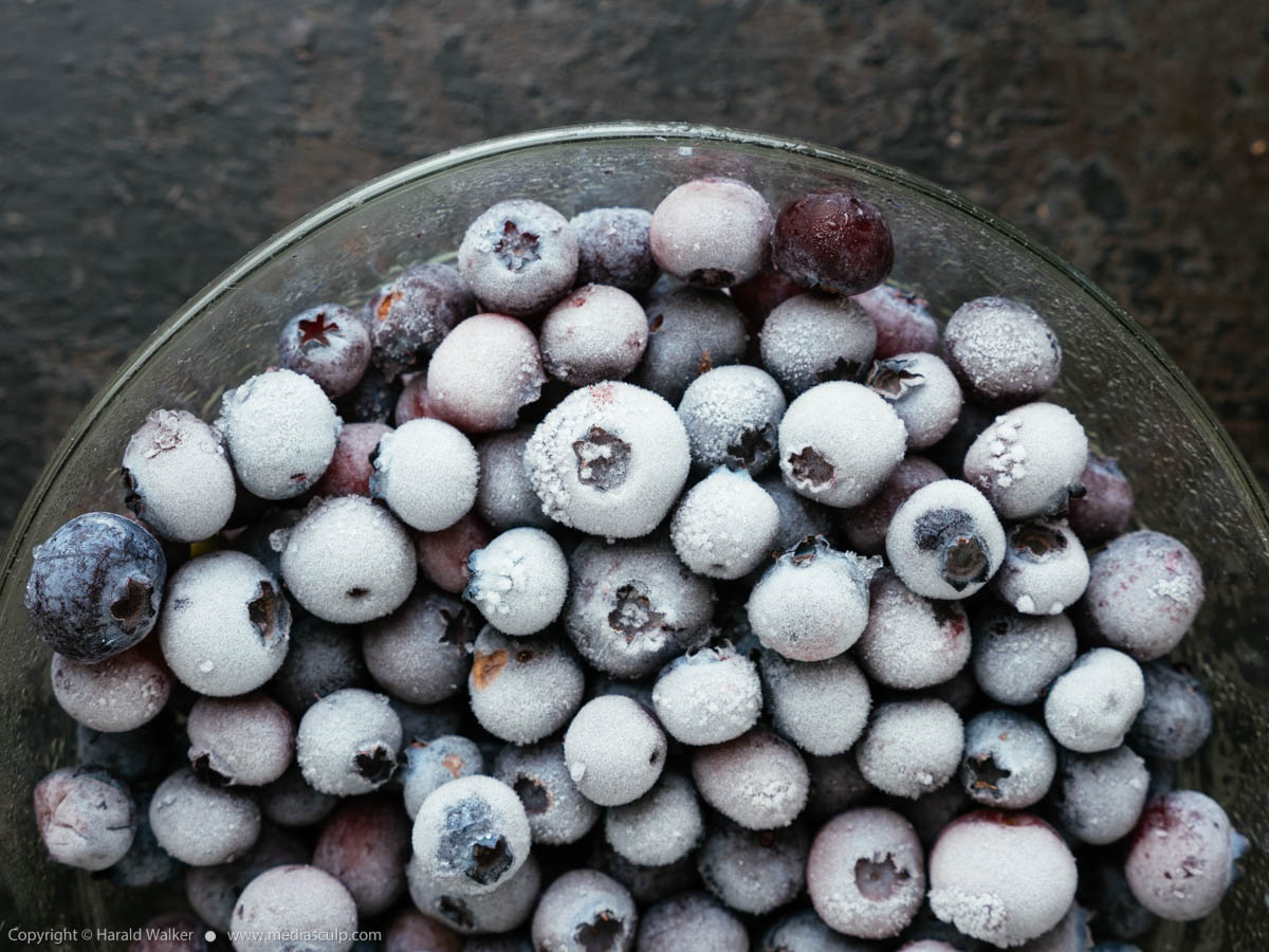 Stock photo of Frozen Blueberries