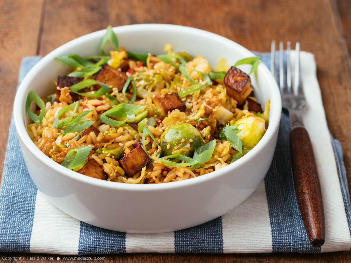 Stock photo of Brussels Sprouts Fried Rice
