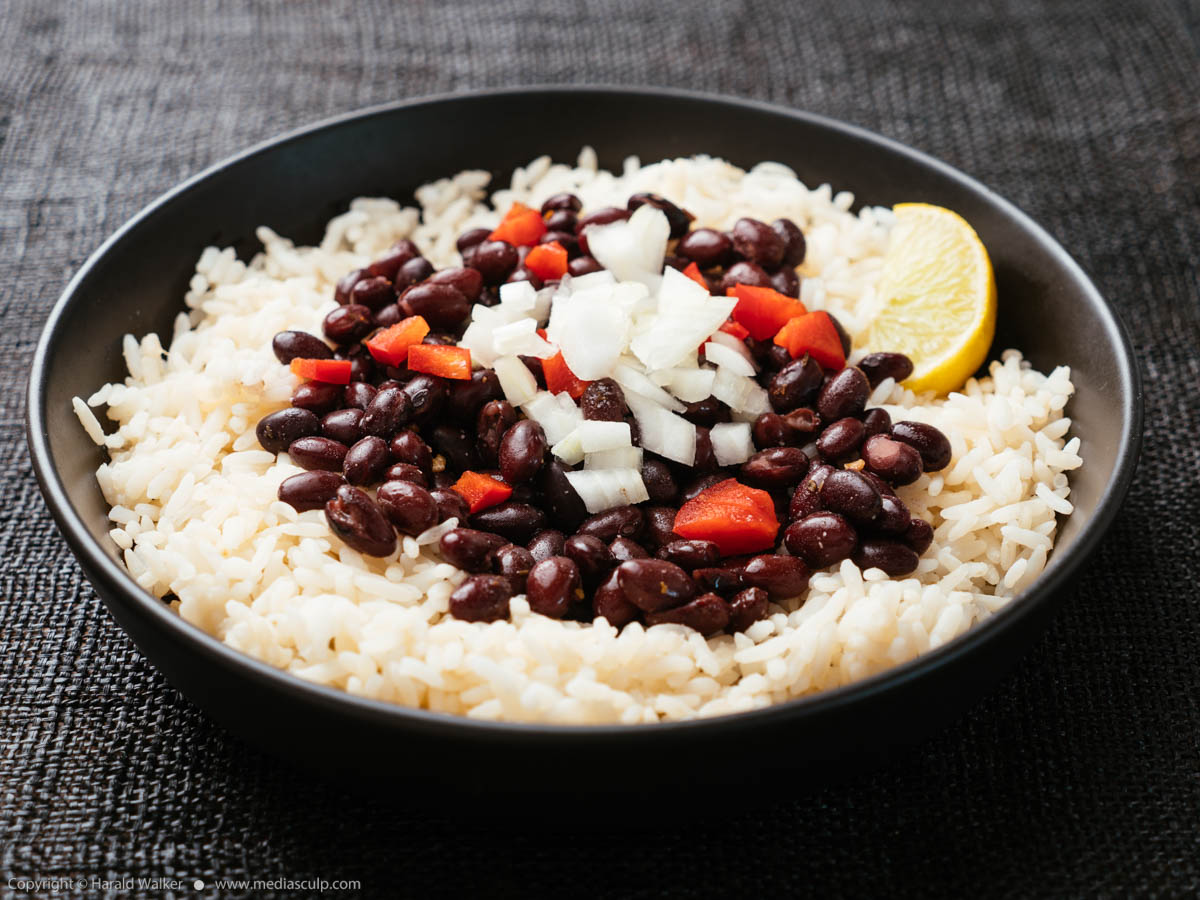Stock photo of Black Beans and Rice