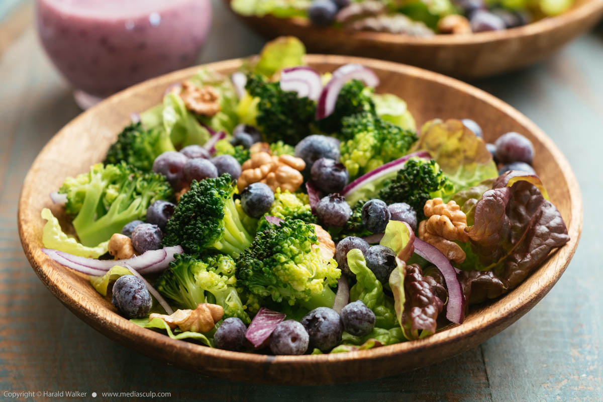 Stock photo of Broccoli, Blueberry Salad