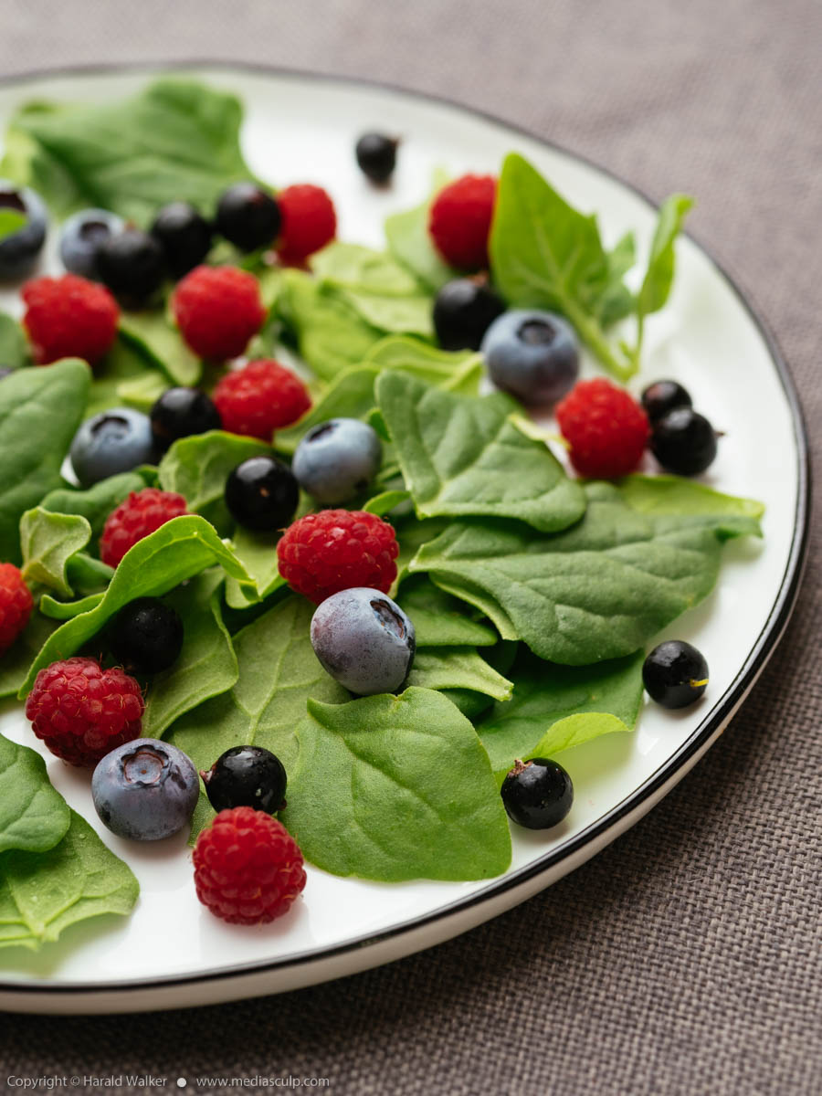 Stock photo of Spinach and Berry Salad