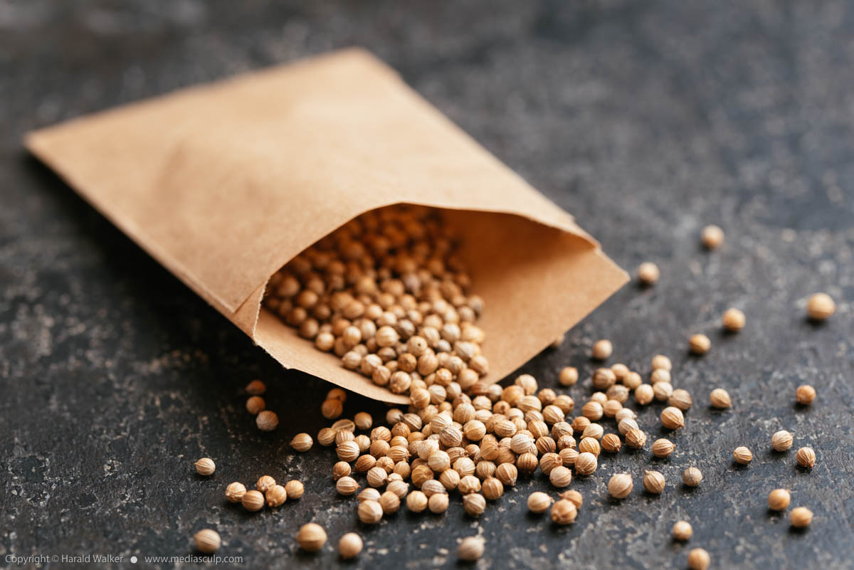 Stock photo of Coriander seeds