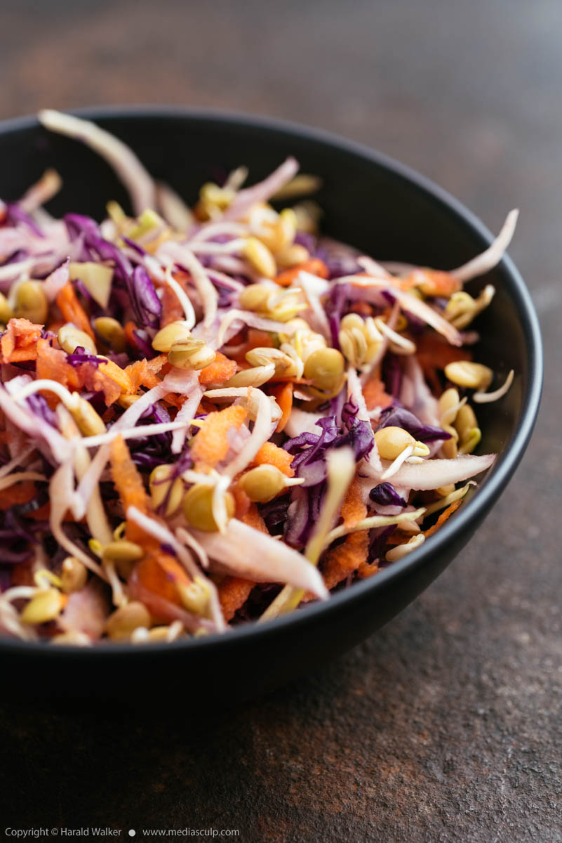 Stock photo of Asian Coleslaw with Lentil Sprouts