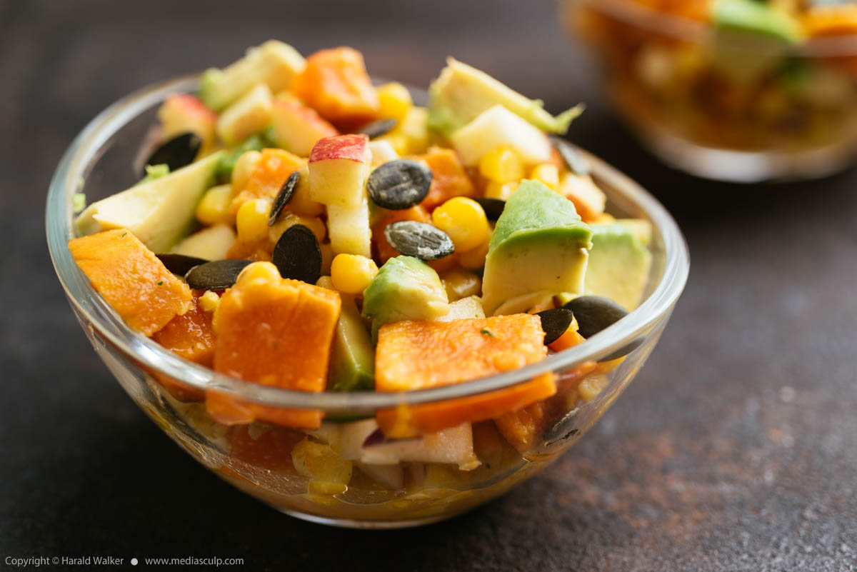 Stock photo of Crunchy Autumn Harvest Salad
