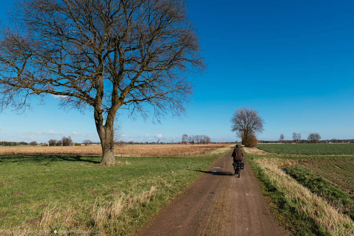 Stock photo of Bike rout in rural Germany