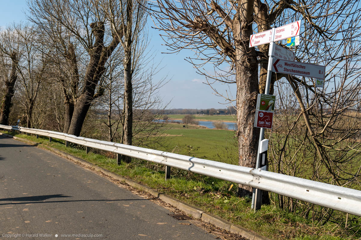 Stock photo of Cycling signs in Windheim