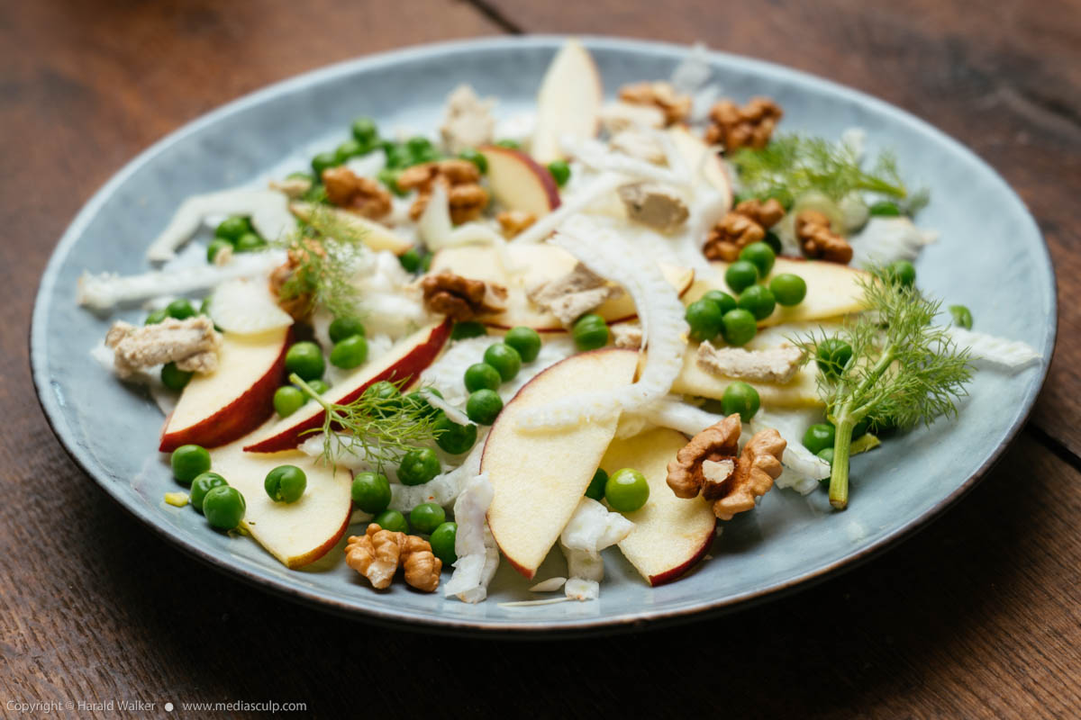 Stock photo of Apple, Fennel Pea Salad
