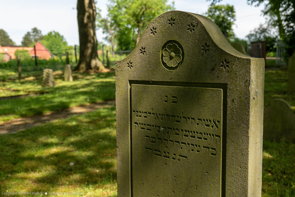 Stock photo of Gravestone on Jewish cemetery