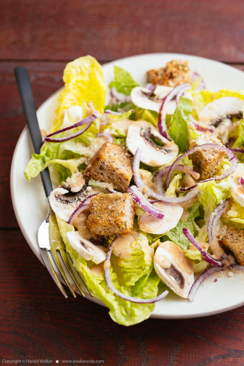 Stock photo of Vegan Caesar Salad