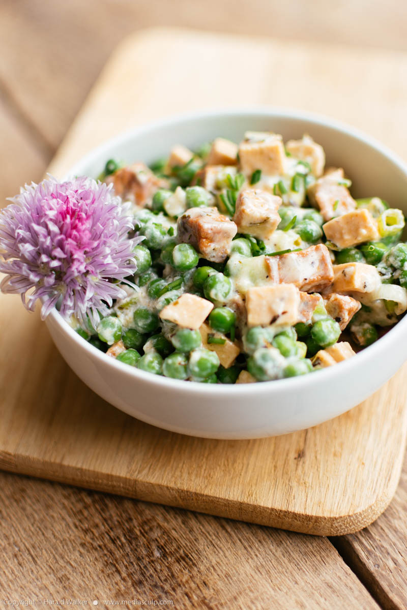 Stock photo of Creamy pea salad