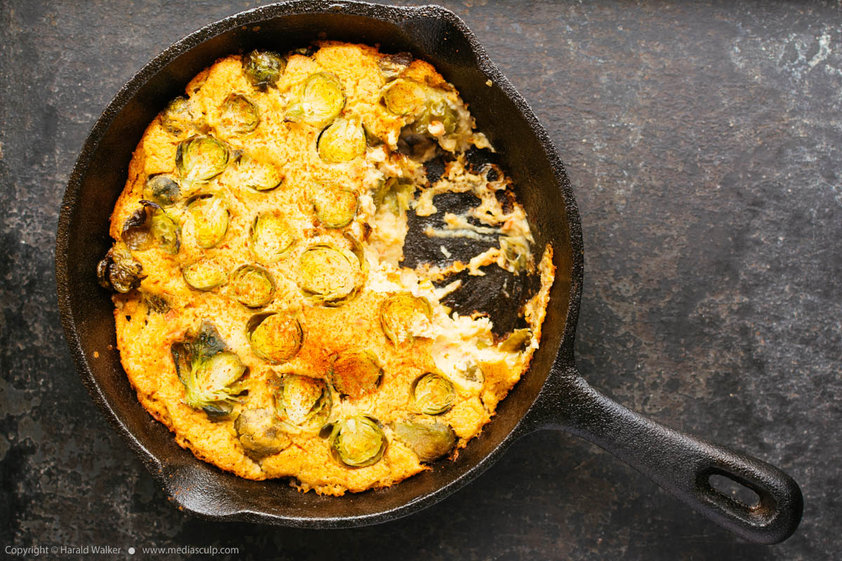 Stock photo of Vegan Brussels Sprouts Frittata